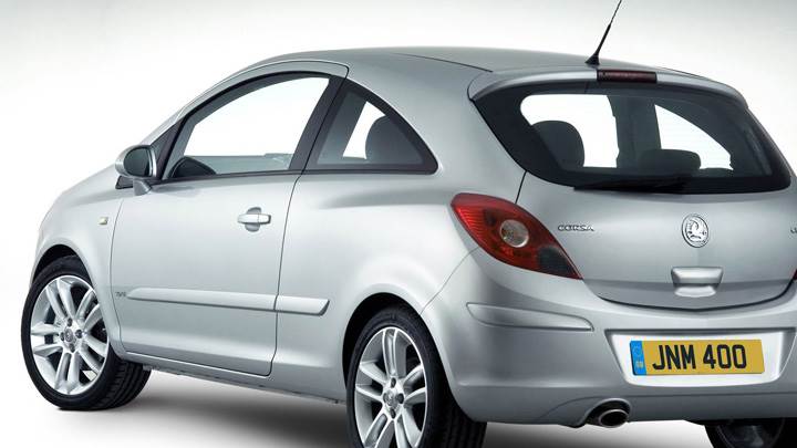 Vauxhall Corsa Back Pose In Silver